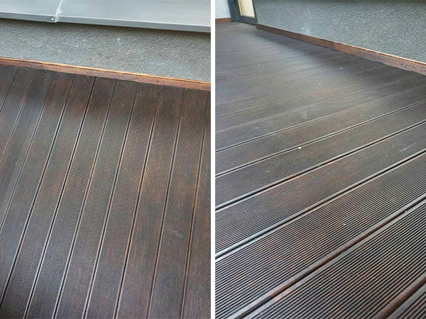 Обробка термодеревини олією