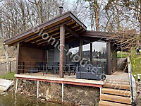 Деревянная баня - Аква Колор Белый и Палисандр_2