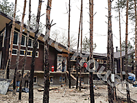 Деревянный банный комплекс в лесу_1