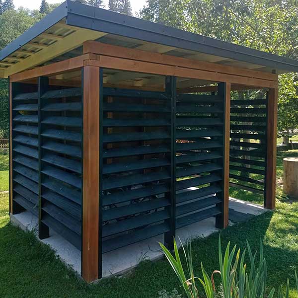 Пофарбована лазур'ю Аква Колор альтанка