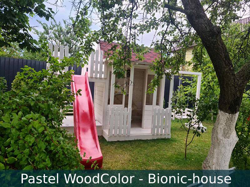 будиночок-гірка для дитячого майданчика