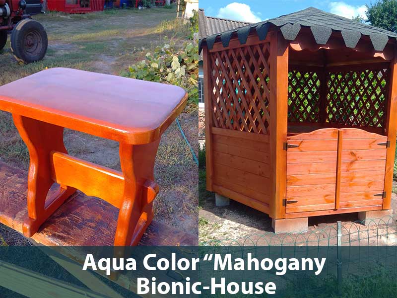 Дерев'яні меблі та альтанка