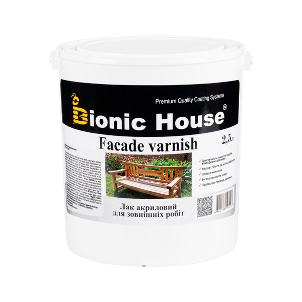 Фасадний лак по дереву